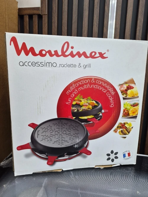 MOULINEX Accessimo Raclette & Grill 6 personnes 700w