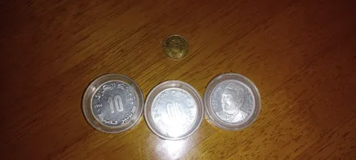 10 dinar collection en argent