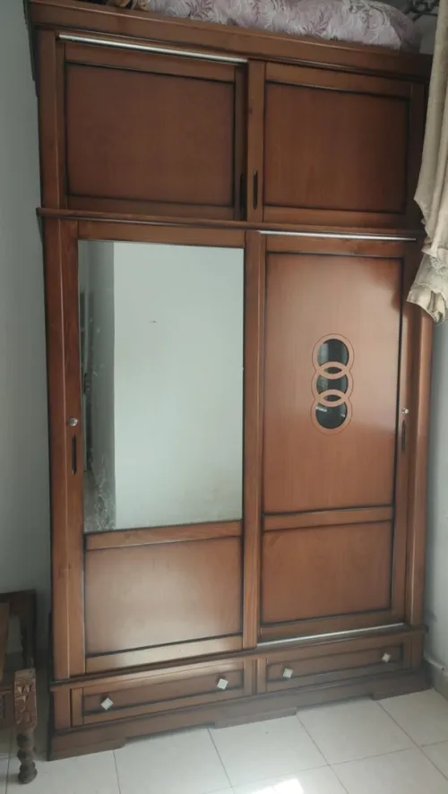 Armoire deux portes coulissantes avec miroir خزانة ملابس ببابين منزلقين ومرآة