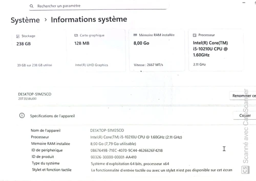 Pc thinkpad Leveno