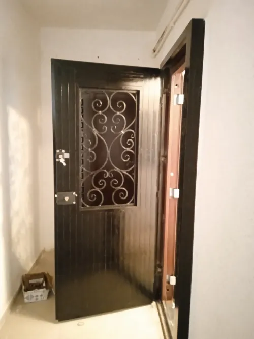 Barroudage et porte en fer forgé 