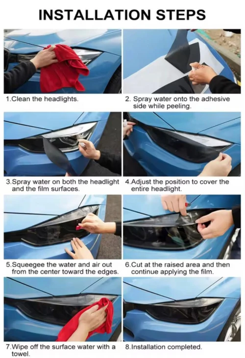 Film de protection de phares pré-découpé pour Geely Coolray Coolray 2025 2026, kit TPU film vinyle anti-rayuresu