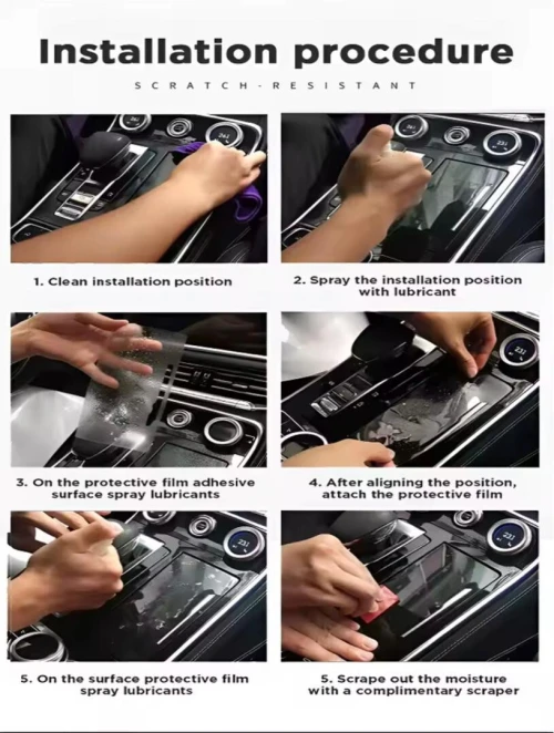 Film de Protection Intérieur Complet & Anti-Rayures pour Geely Coolray (2025 2026)  Écrans & Console