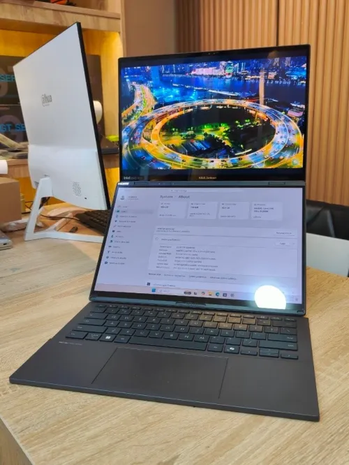 ASUS Zenbook Duo Laptop, Dual 14 OLED 3K 120Hz Touch Display, Evo, Intel Core Ultra 9 285H, Intel Arc Graphics, 16GB RAM, 1TB SSD