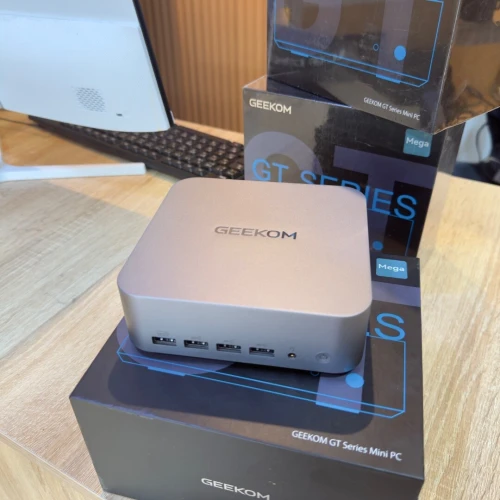 GEEKOM GT1 Mega AI Mini PC with 14th Gen Intel Ultra 9 185H, 16GB DDR5(Up to 96GB), 1TB NVMe SSD, Windows 11 Pro, Intel Arc GPU/Dual 2.5G LAN/WiFi 7
