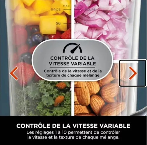 Blender ninja 2en1 1200w carafe 2.1l original TB301EU
