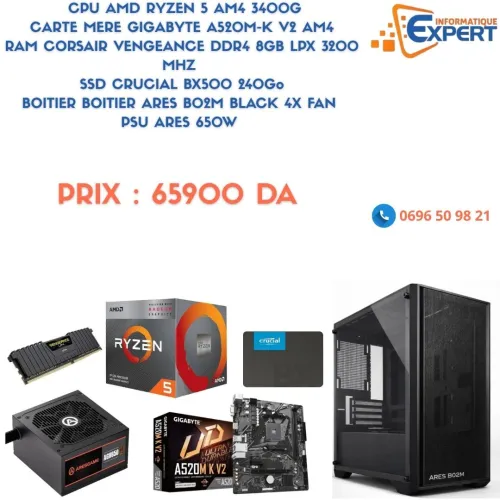 CONFIG RYZEN 5 3400G