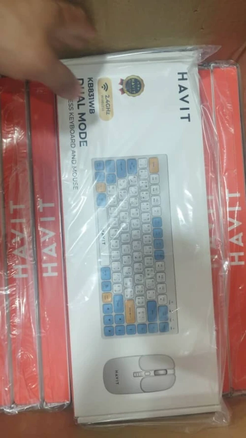 COMBO SF HAVIT KB831WB MINI RECHARGEABLE BT 2.4G