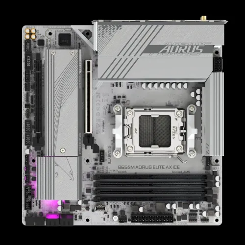 CARTE MERE GIGABYTE B650M AORUS ELITE AX ICE DDR5