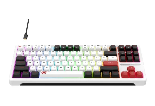CLAVIER GAMER MECANIQUE HAVIT KB902L RGB B/W/R