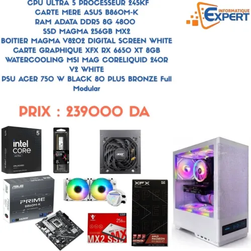 CONFIG ULTRA 5 245KF RX 6650XT