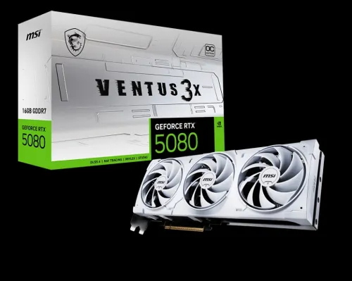 CARTE GRAPHIQUE MSI RTX 5080 16G VENTUS 3X OC WHITE