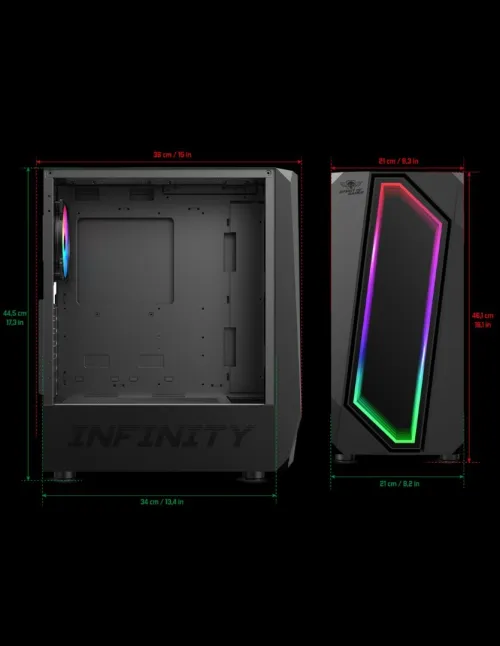 BOITIER SPIRIT OF GAMER INFINITY DARK 8201BK