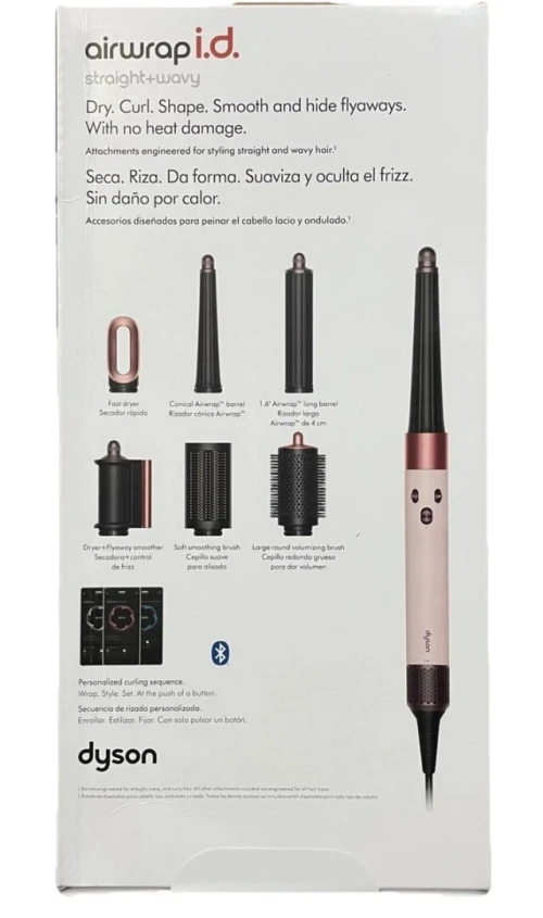 BROSSE DYSON AIRWRAP ID MULTISTYLER STRAIGHT+WAVY REF HS08 PUISSANCE 1300W COULEUR PINK CERAMIC
