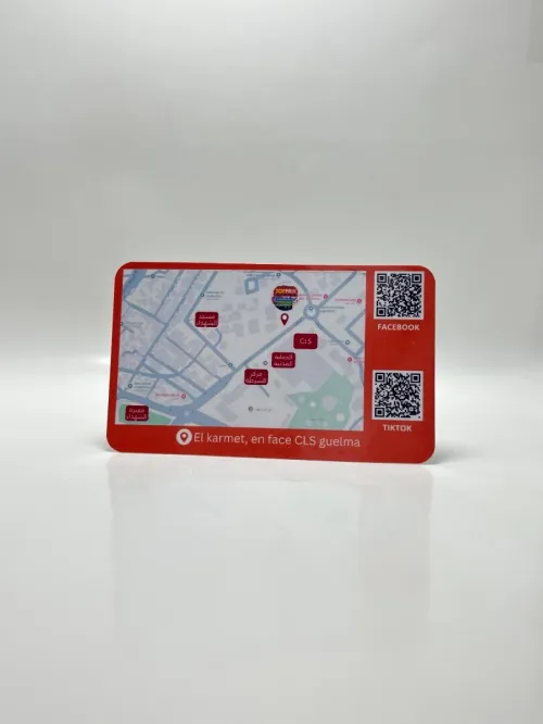 Carte visite plastifié