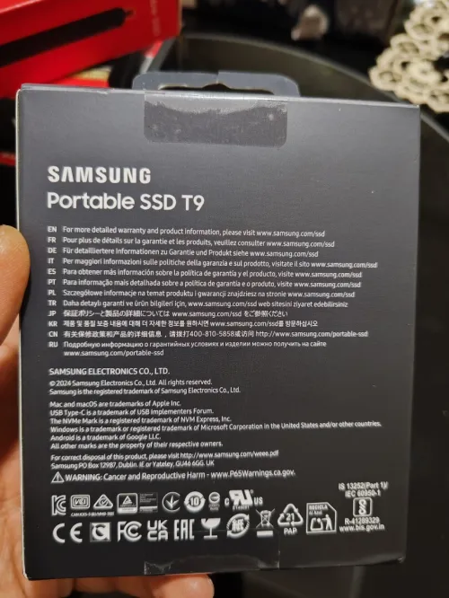 SAMSUNG T9 (02TB) 2000mb/s