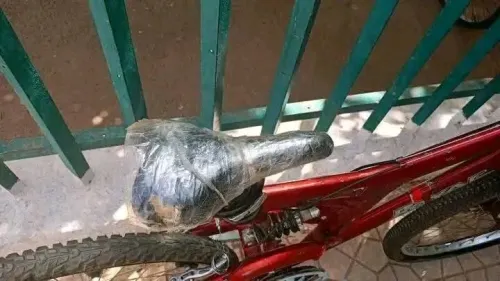 Vélo avec amortisseur