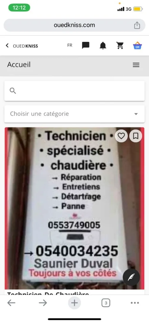 Technicien de chaudière