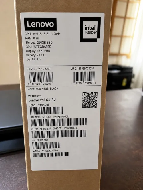 Laptop Lenovo V15 G4 IRU  Neuf avec garantie