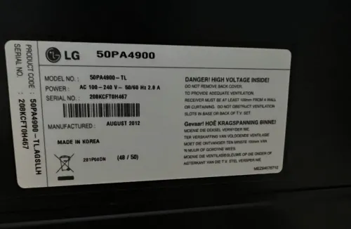 HD READY PLASMA TV