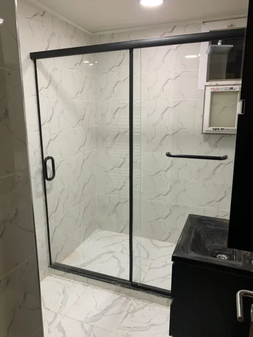 Cabine de douche en verre trempé 