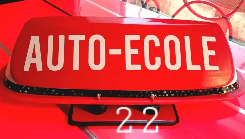 Panneau de toit auto-école