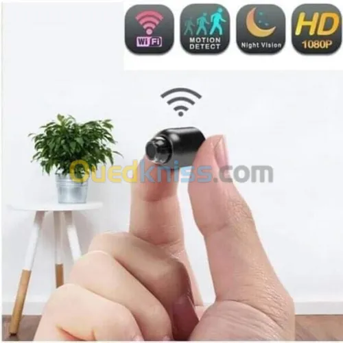 جملة و بالحبةMini caméra de surveillance IP WiFi HD 1080p (x5)- كاميرا مراقبة صغيرة عالية الدقة (x5)