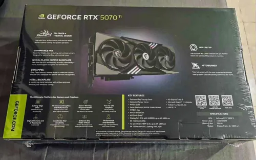 MSI GeForce RTX 5070 Ti GAMING TRIO 16GB GDDR7