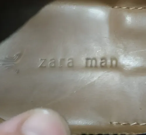 Chaussures en cuir et  daim noire Zara M'en  EU 40 -PORTUGAL EXCLUSIVE très peu porté