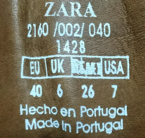 Chaussures en cuir et  daim noire Zara M'en  EU 40 -PORTUGAL EXCLUSIVE très peu porté