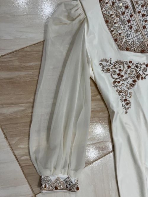 Robe soirée en satin russe