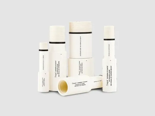 TUBE FORAGE U-PVC (PVC-U BLANC) RAKSHA - SAGAR|COLONNE MONTANTE + Tube Acier - انابيب الفوراج