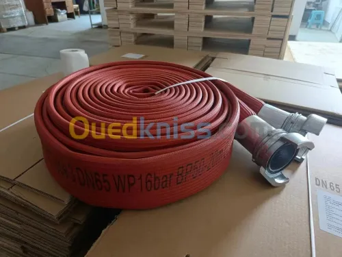 Tuyau d'Incendie Rouge/Blanc (GOMTEX) DN45|65-70|100mm 16Bar (Anti-incednie)