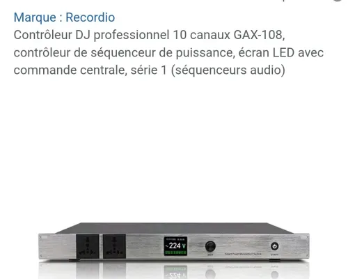 Contrôleur Dj professionnel 