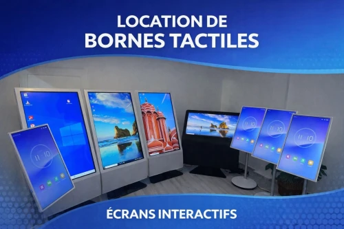 Location totem tactiles et bornes interactives