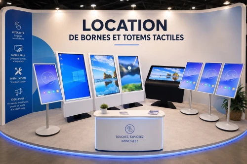 Bornes tactiles et totem