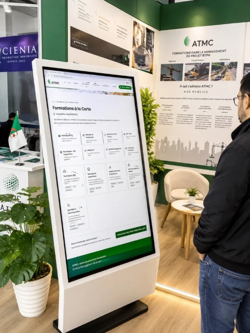 Location totem tactiles et bornes interactives