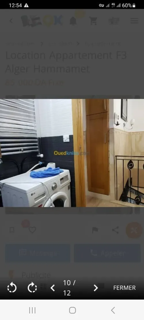 Location vacances Appartement F3 Alger Hammamet