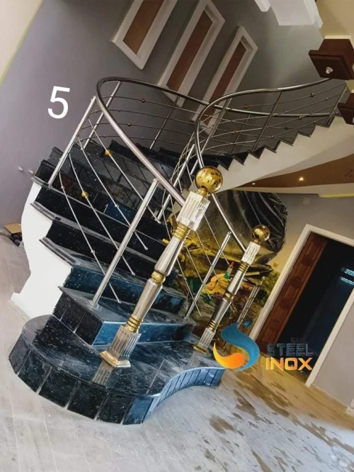 rampe d'escalier en inox