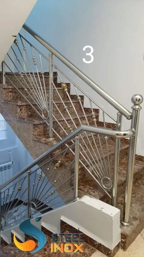 rampe d'escalier en inox