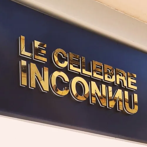 Enseigne lumineuse , écriture 3D , panneaux lumineux, écriture en forex / Alluco meilleur prix