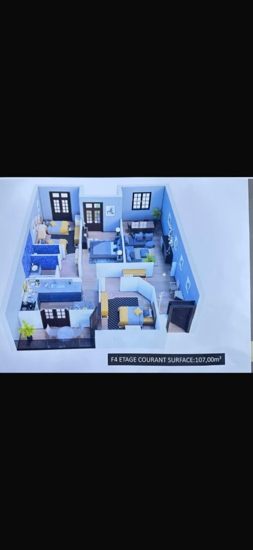 Vente Appartement F4 Alger Bordj el bahri