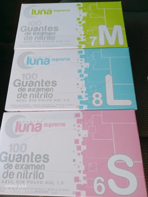 Les gants exam gloves latex , luna nitrile d'Espagne