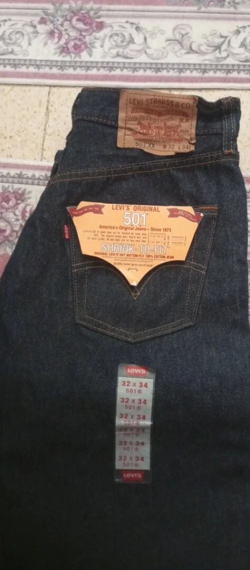 LEVI'S JEAN 501 SHRINK TO FIT USA
