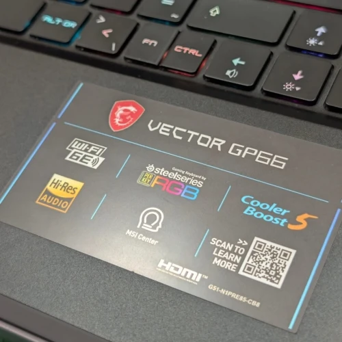 MSI VECTOR GP66 12UE 447BE / I7 12700H / RTX 3060 8 GB / 16GB DDR4 / 1TB SSD NVME / 15.6" FHD IPS 240HZ