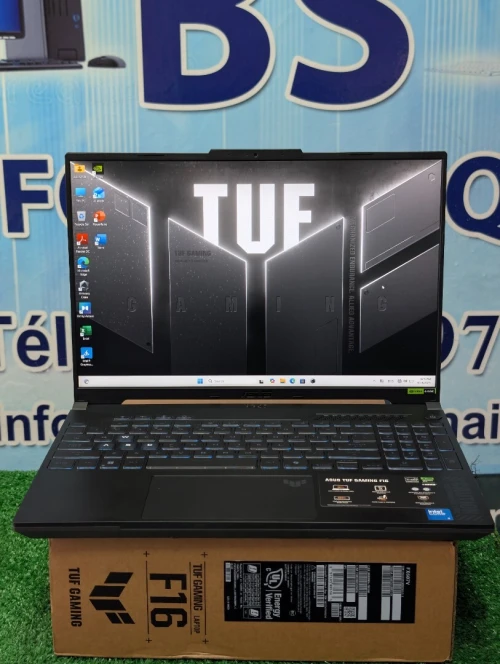 Aus TUF F16 Inte core 5 210H ram 16gb 1tB SSD RTX 4050 6GB 140 WAT écran 16 144HZ jamais utilisé SOUS emballage
