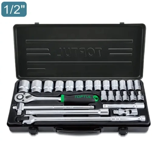Jeu de douilles à flanc 25pcs 1/2" GBB2515 TOPTUL