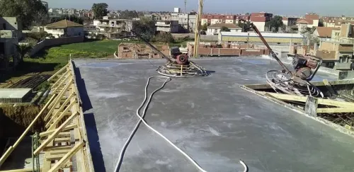 réalisation des escalier moderne et les poteaux et voiles & dalles en béton  