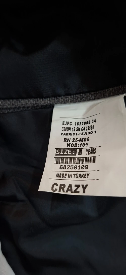 Costume 4 pièce enfant 5 ans