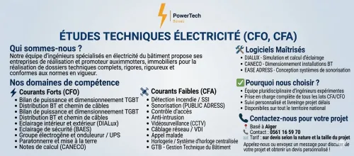 Etude technique courant faible et courant fort